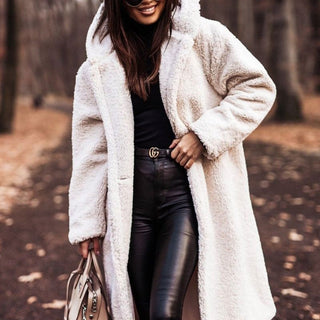 Women's Stylish Fur Hooded Winter Warm Coat for Cold Weather