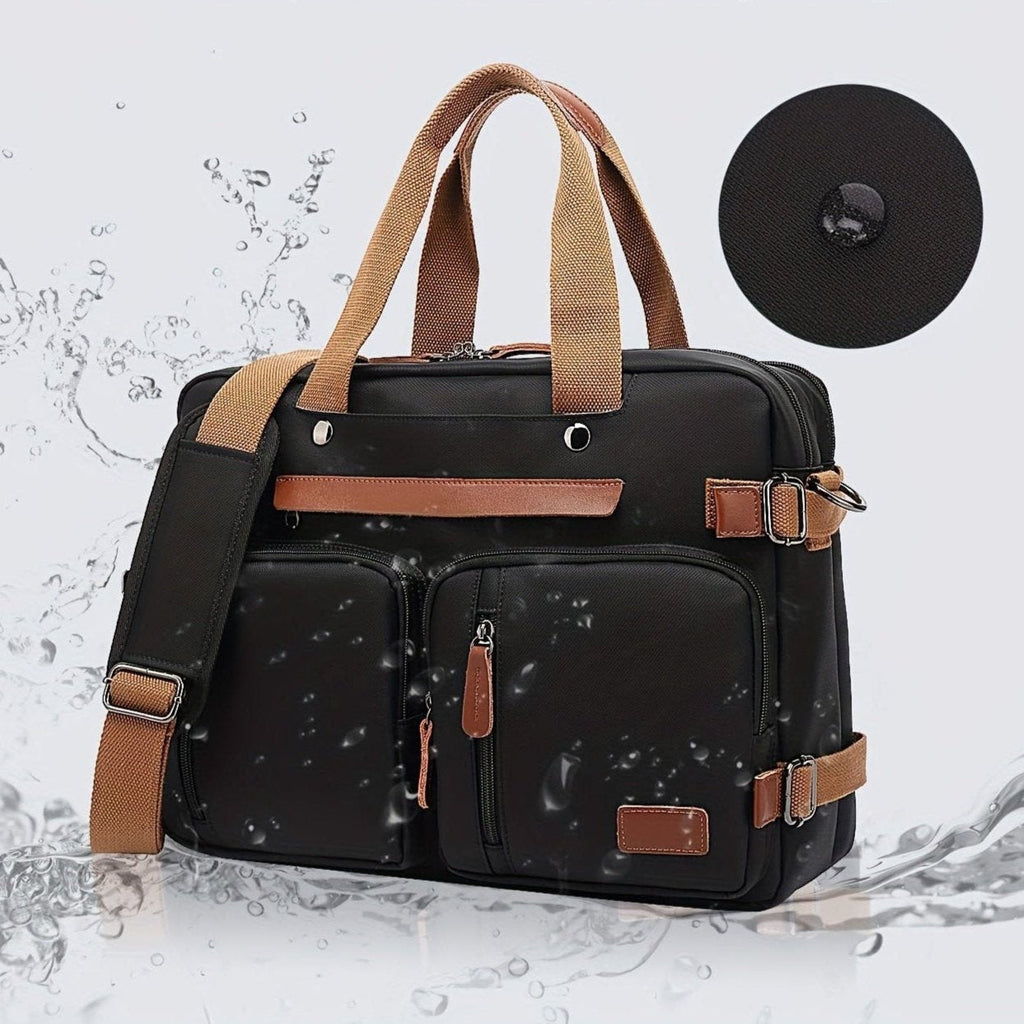 James | Men's Convertible Waterproof Carry On Travel Laptop Backpack - Image 4