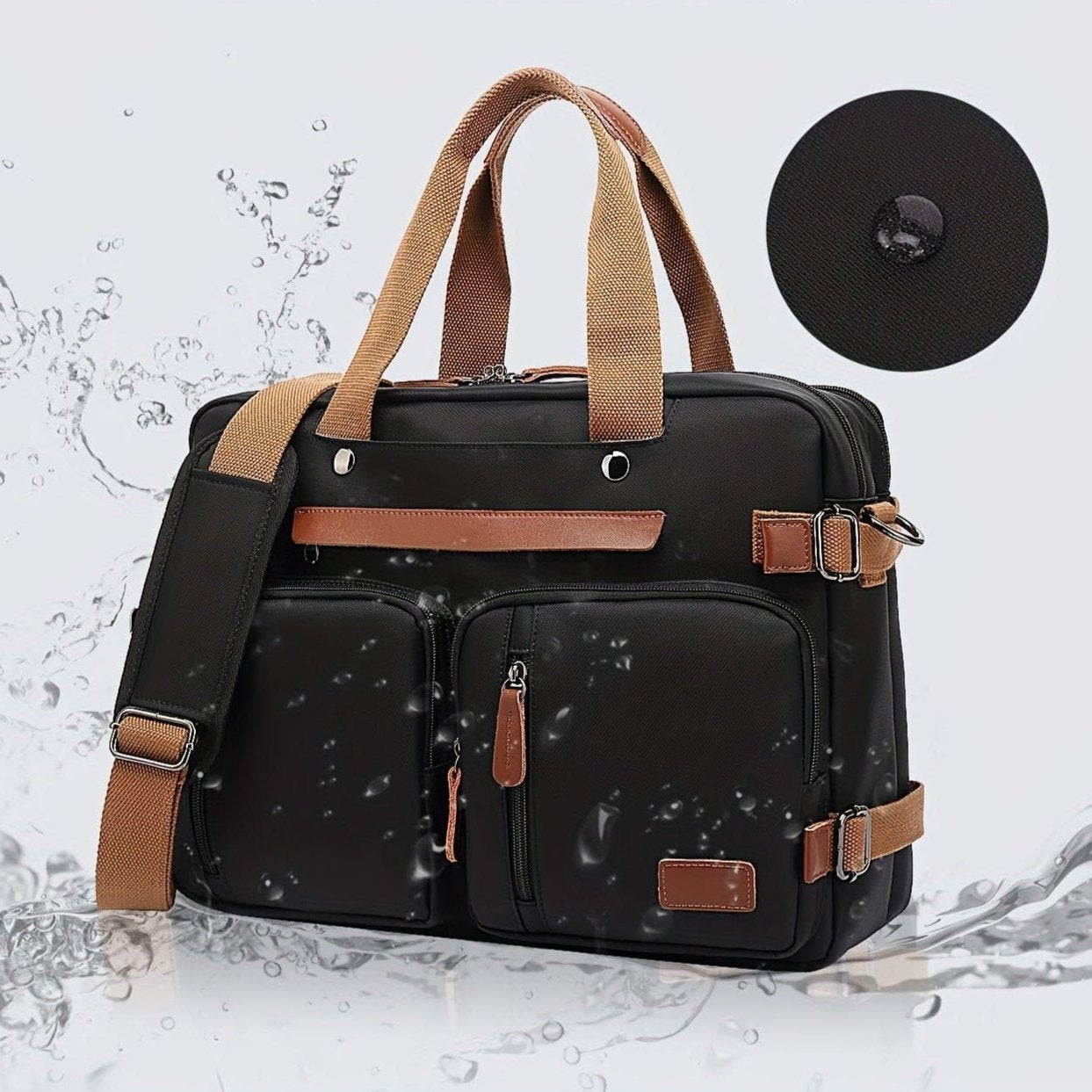James | Men's Convertible Waterproof Carry On Travel Laptop Backpack - Image 4