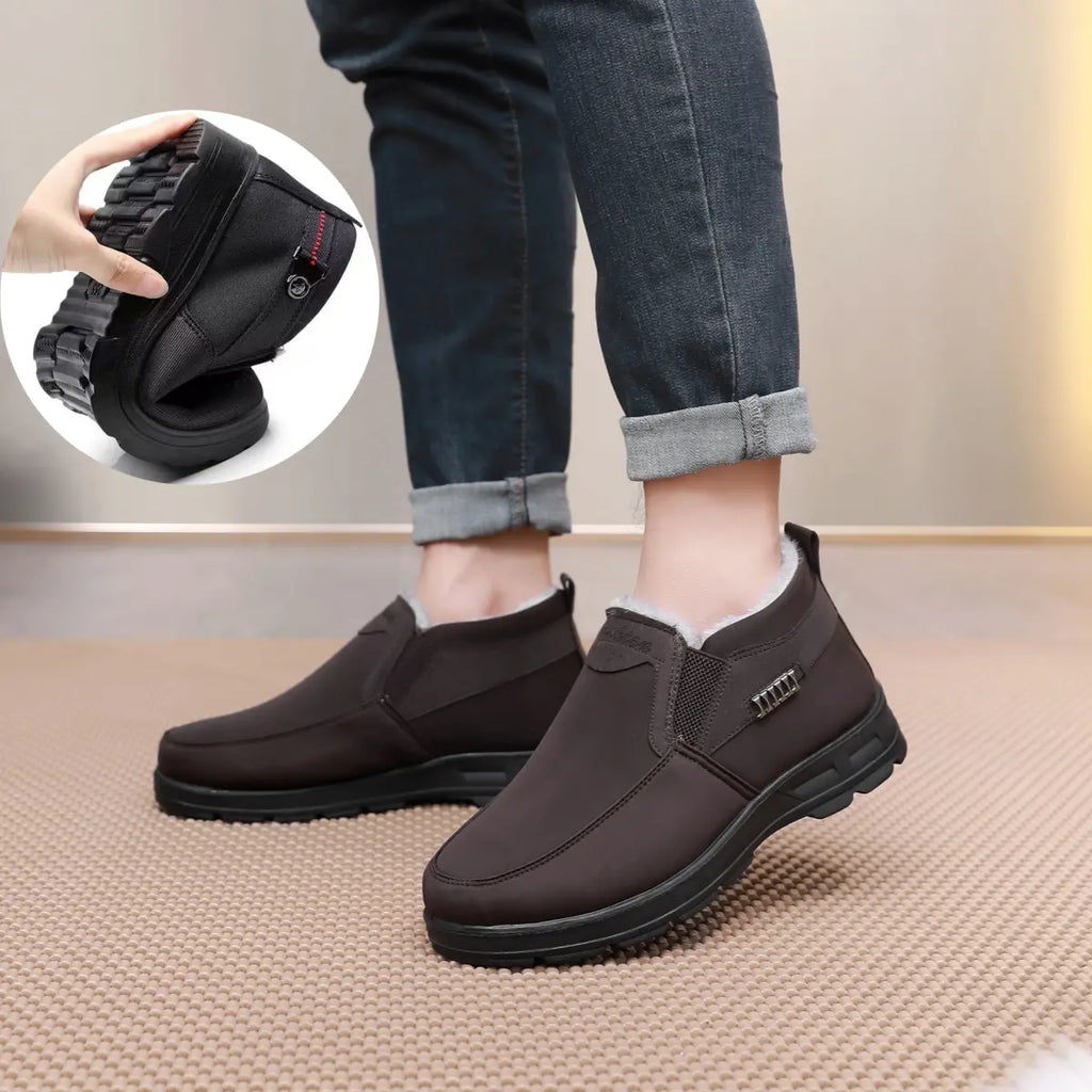 Men's Thermal Winter Insulation Plush Shoes for Cold Days