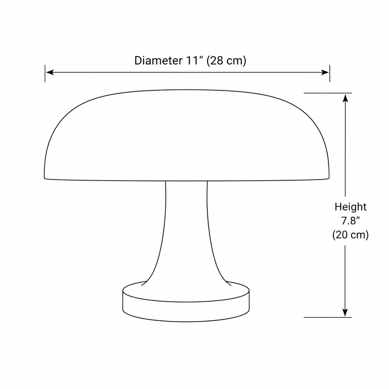 Retro Mushroom Table Lamp