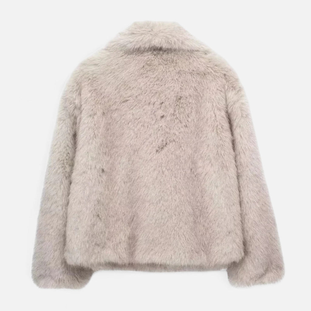 Women’s Elegance Fluffy Fur Winter Coat - Ideal for Both Casual and Formal Looks
