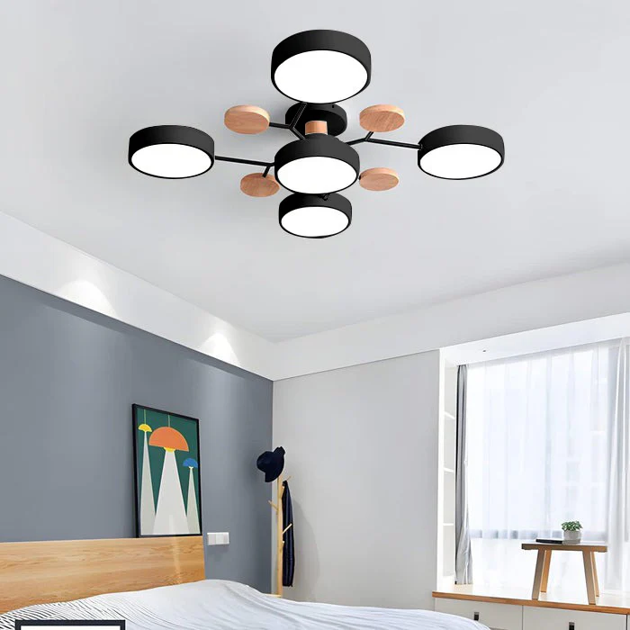 Geometric Circular LED Ceiling Lamp for Modern Interior