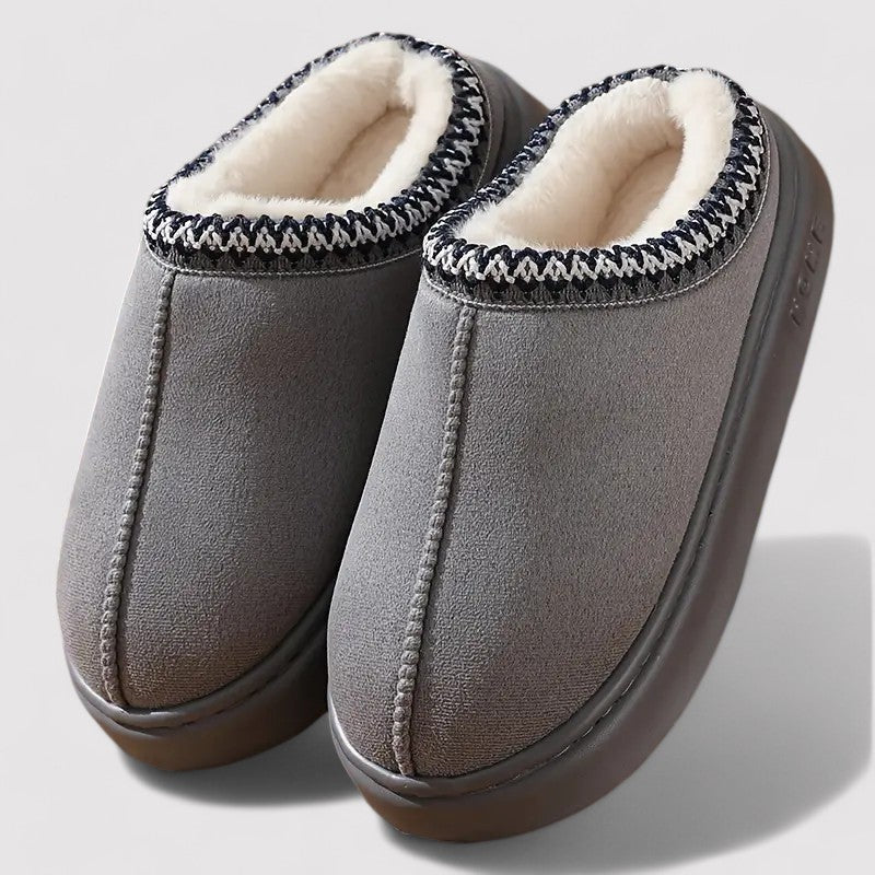 Women's Slip On Fluffy Push Thermal Slipper Clogs