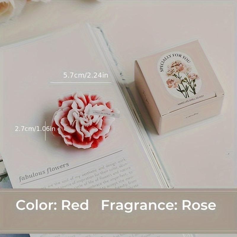 Skorter | 1pc Carnation Scented Candle – Decorative Candle for Mother's Day, Valentine's Day and Christmas - Image 15