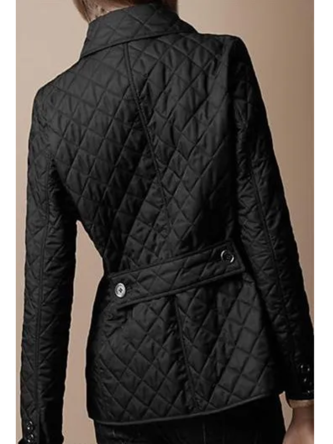 Women’s Winter Turned-Down Collar Quilted Jacket for Cold Season