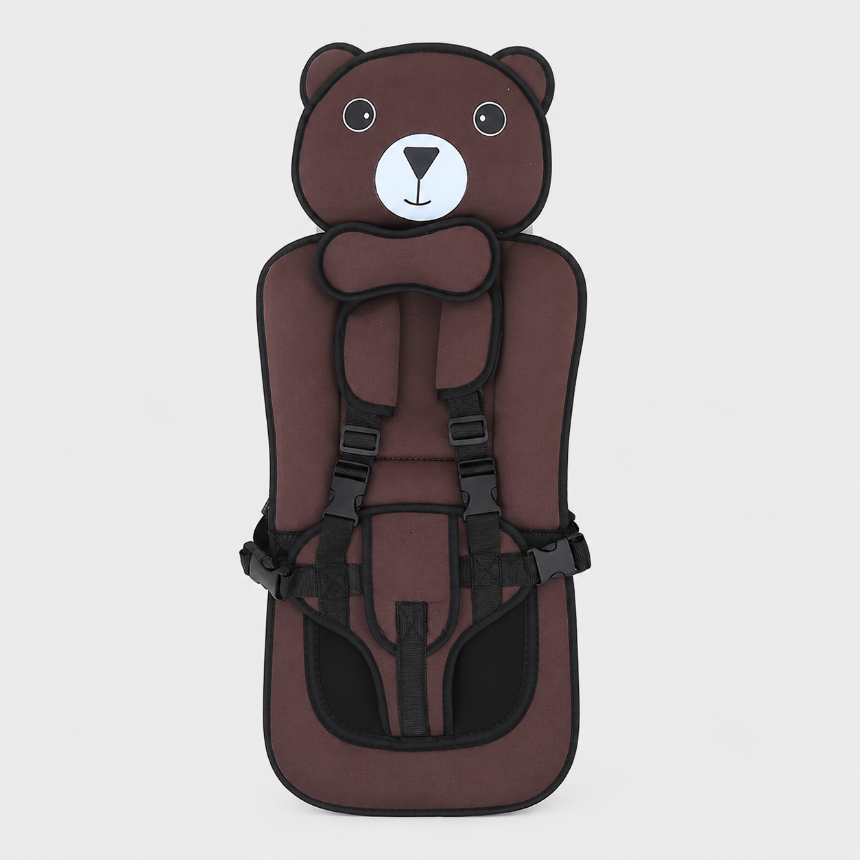 Toddler Booster Seat Cushion Cute Bear Stroller Seat Pad Adjustable Straps - Image 3