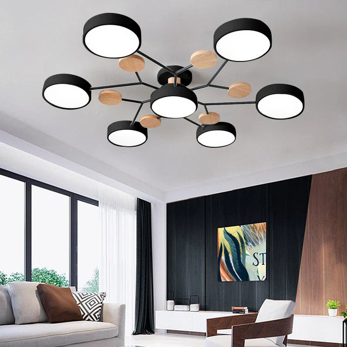 Geometric Circular LED Ceiling Lamp for Modern Interior