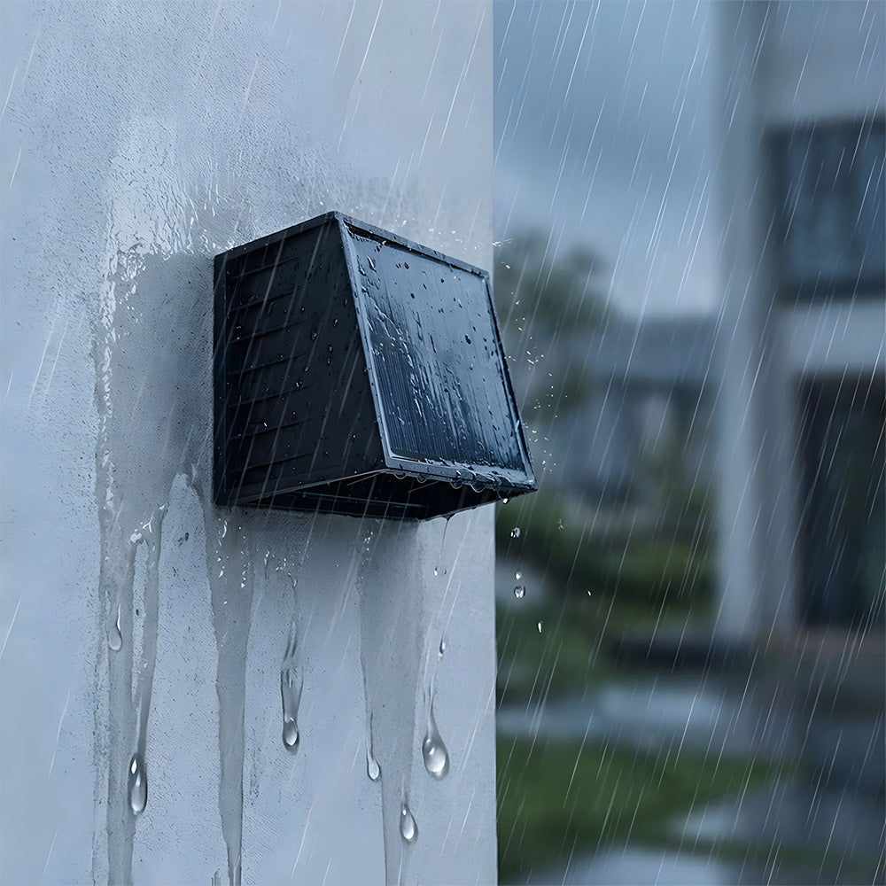 Solar Outdoor Wall Lights LED Waterproof IP65 Black Exterior Lamp - Image 2