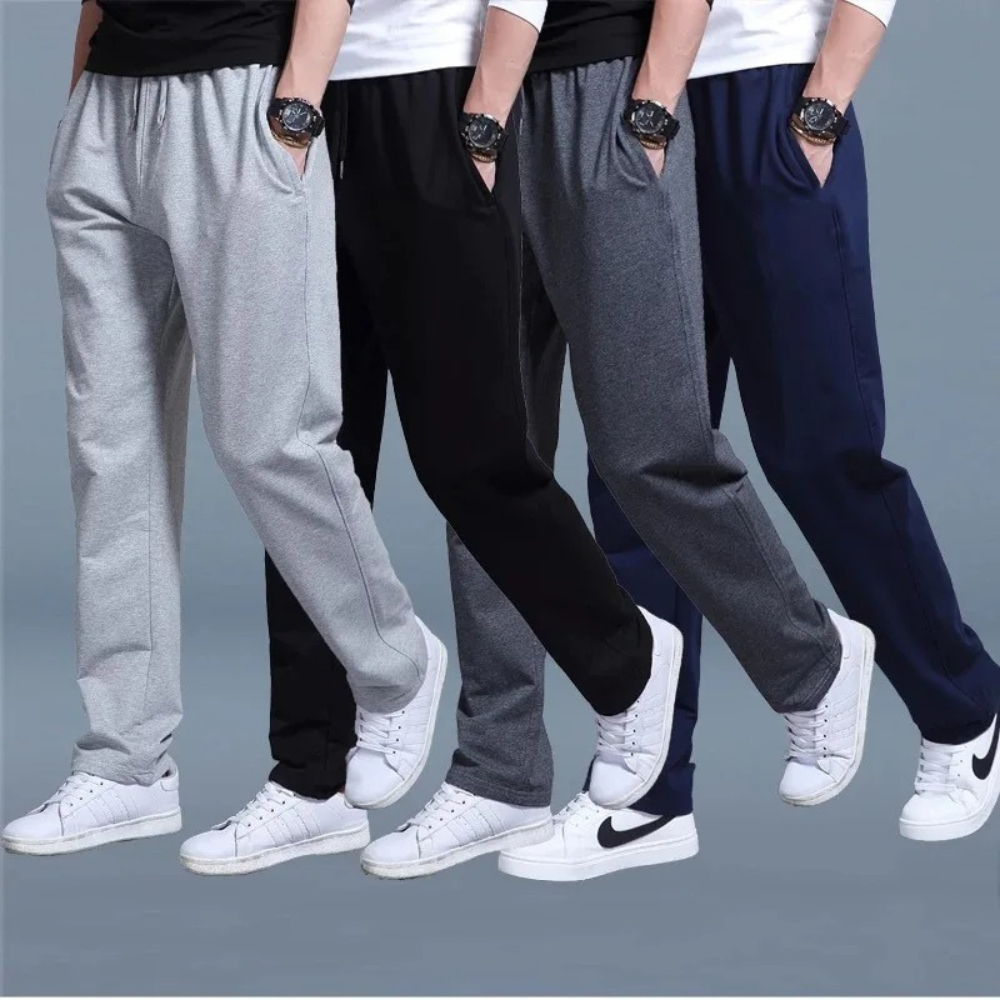 Men's Versatile Modern Fit Jogging Pants with Adjustable Waist