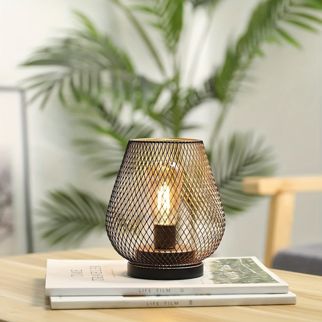 Avenora – Wireless Rechargeable Metal Mesh Table Lamp Warm White LED - Image 12