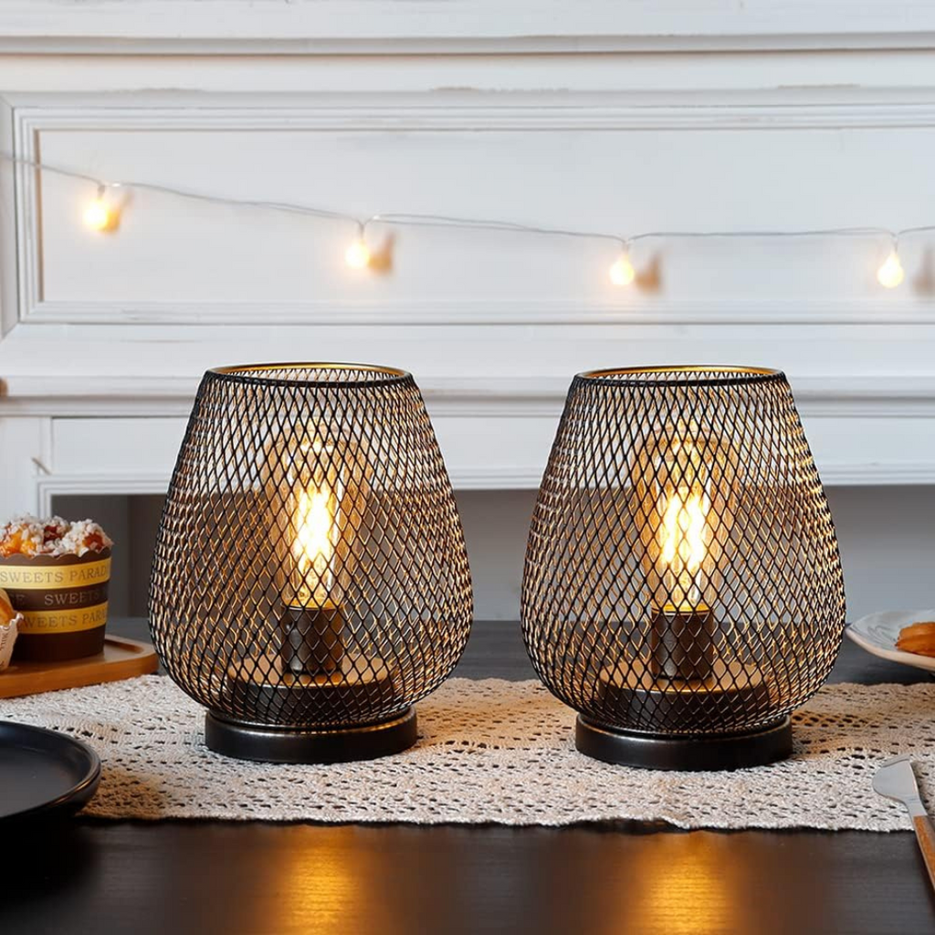 Avenora – Wireless Rechargeable Metal Mesh Table Lamp Warm White LED - Image 7