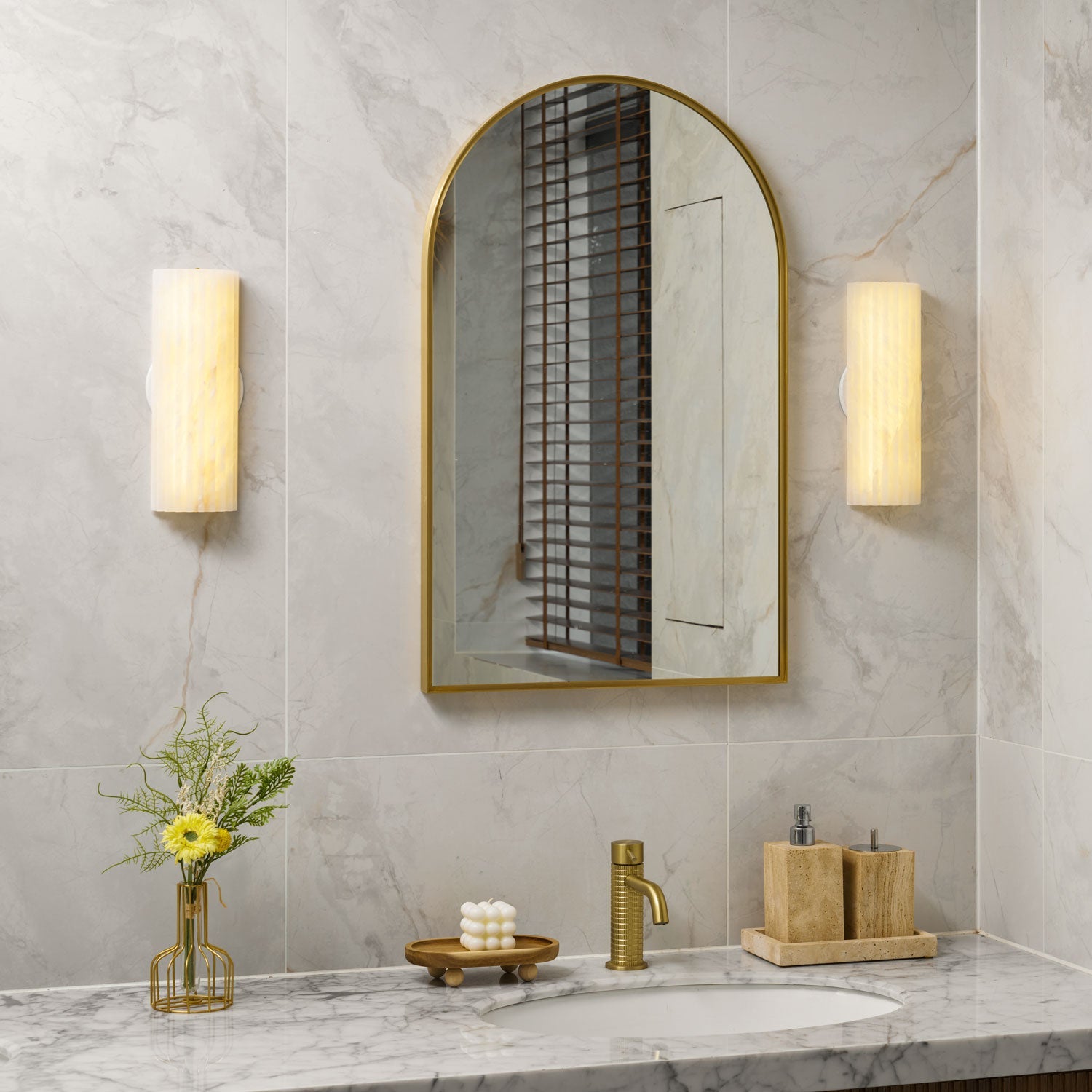 Alvia Alabaster Wall Light - Image 14