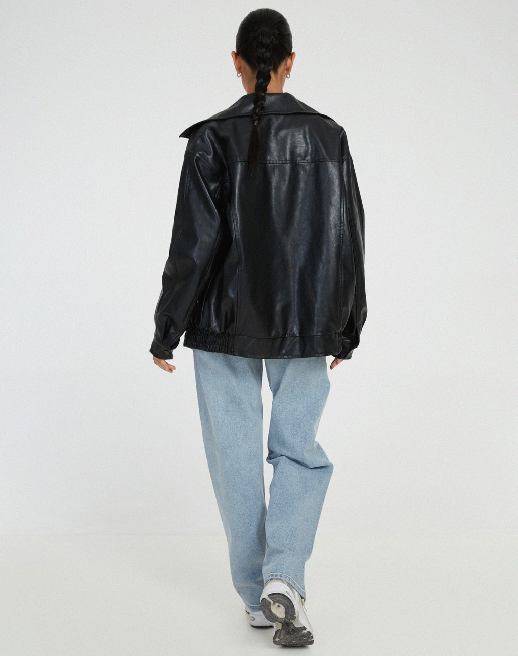 Women’s Fashion Oversized Biker's Bomber Jacket
