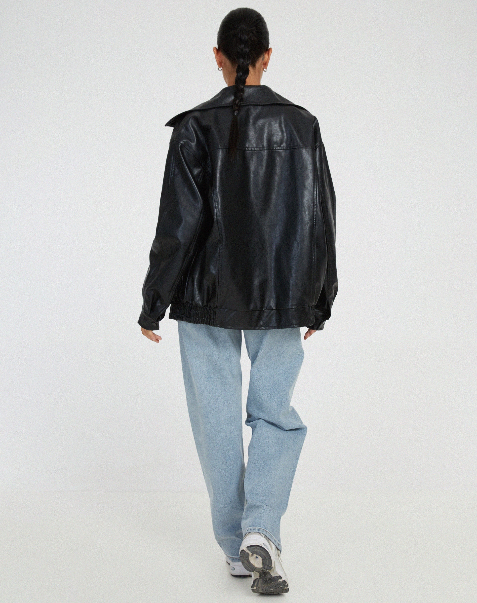 Women’s Fashion Oversized Biker's Bomber Jacket