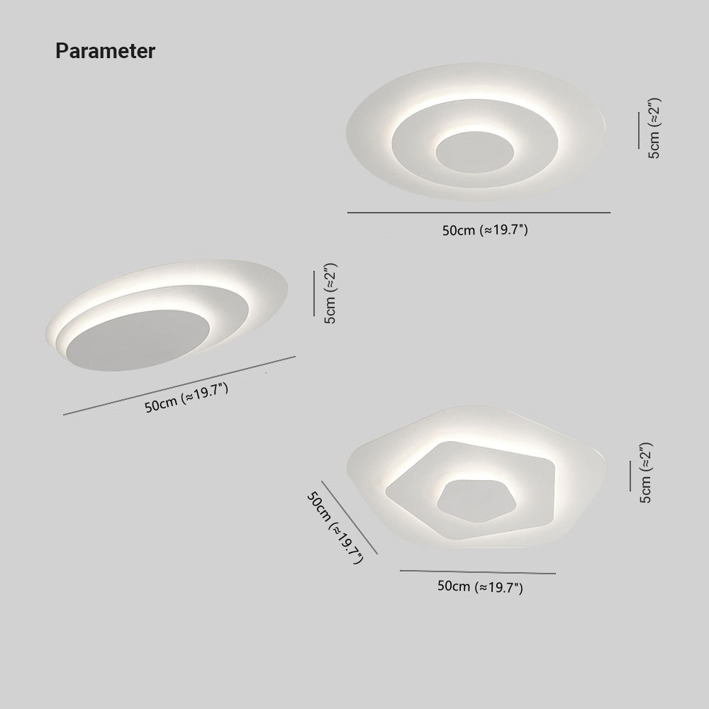 Modern Round LED Ceiling Light Dimmable for Bedroom & Living Room - Image 4