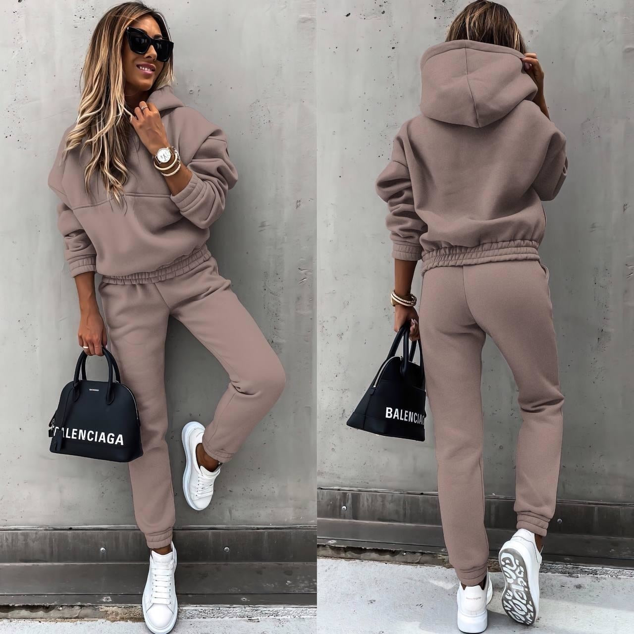 Women's Casual Jogging Sports Hoodie Set