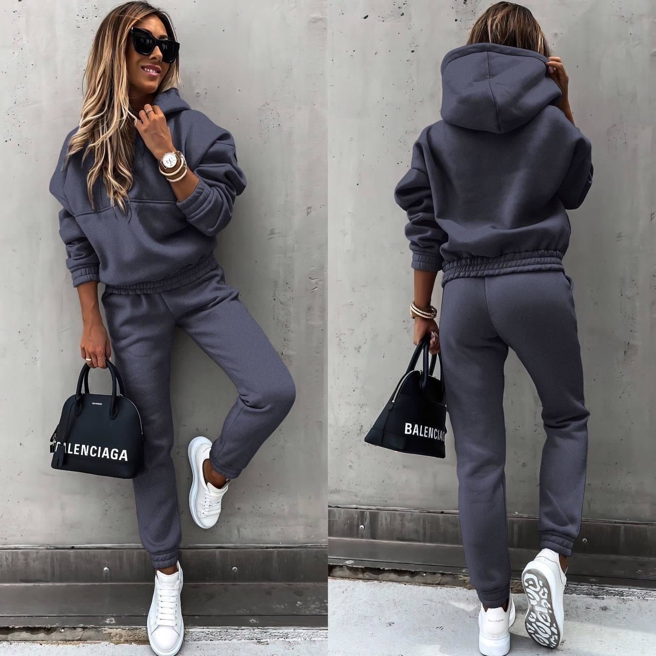 Women's Casual Jogging Sports Hoodie Set