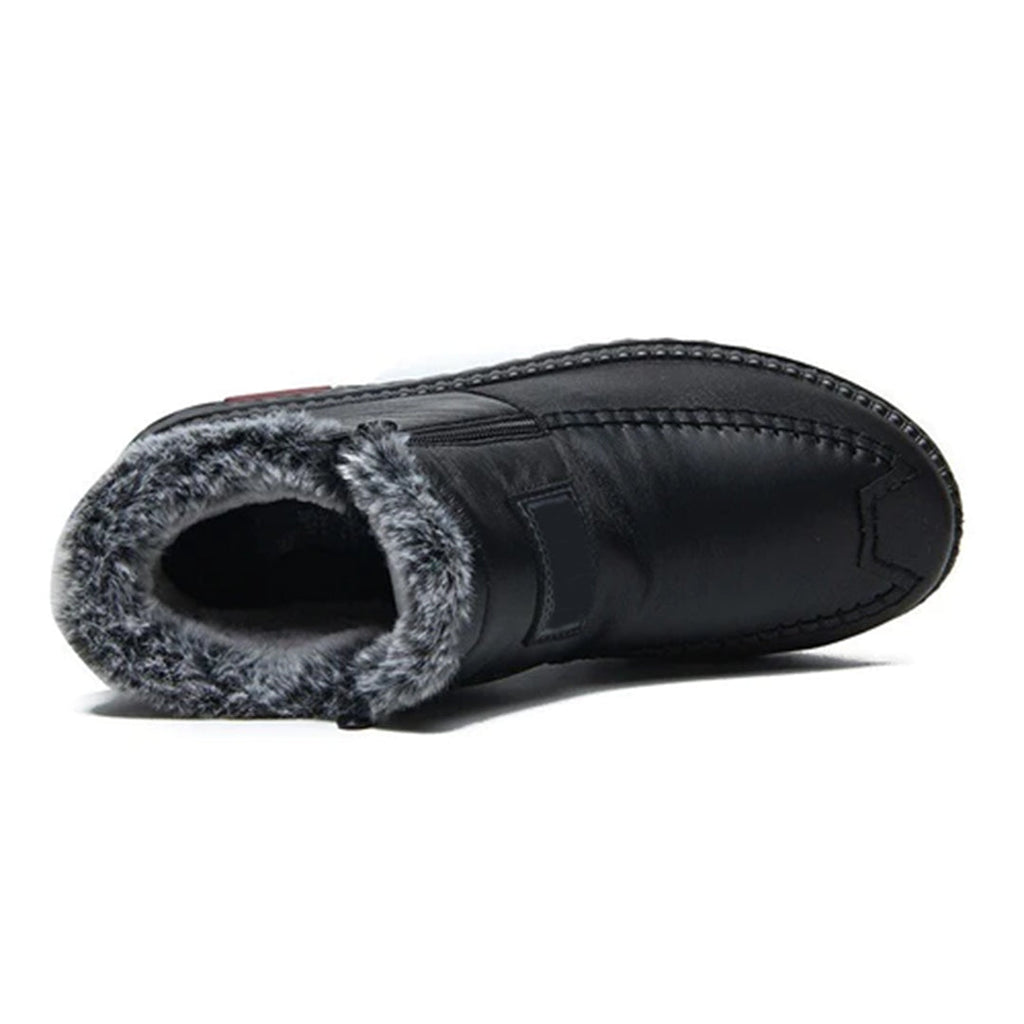 Women's Thermal Warm Insulation Winter Boots with Zipper and Non-Slip Sole