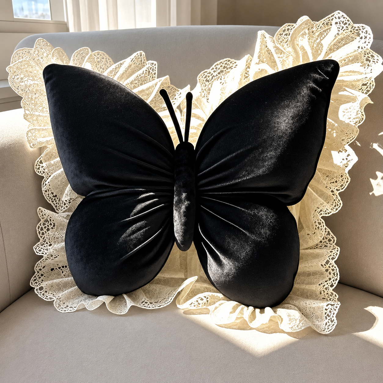 Butterfly Bow Decorative Pillow