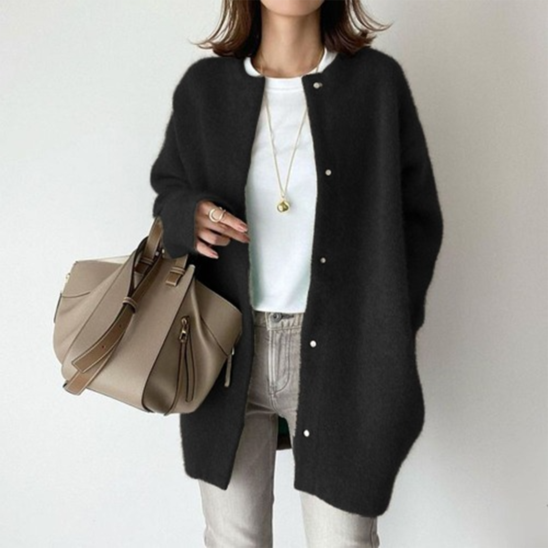 Women’s Classic Warm Relaxed Fit Cardigan for Winter