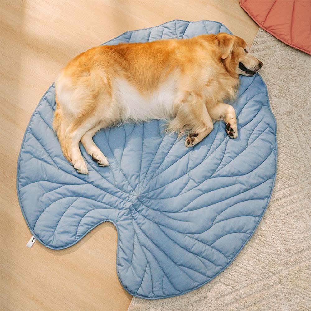Dog Bed Leaf Shape Cotton Polyester Comfortable Mat - Image 13