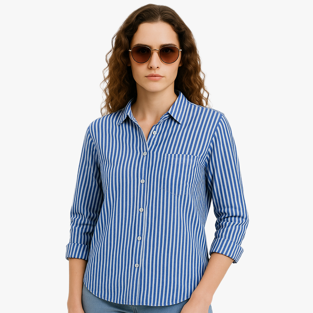 Chic Striped Women's Blouse for Effortless Style