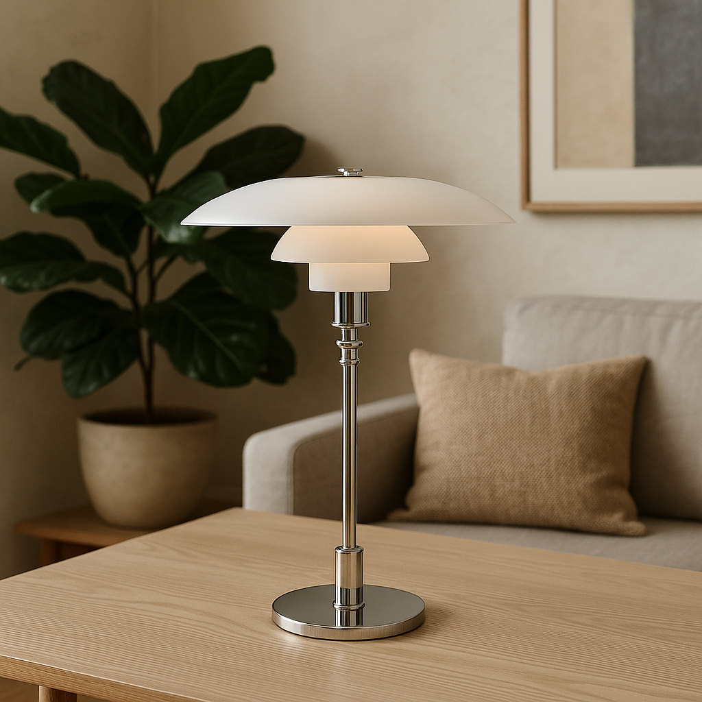 Scandinavian Table Lamp Minimalist LED Bedside Warm Light - Image 4