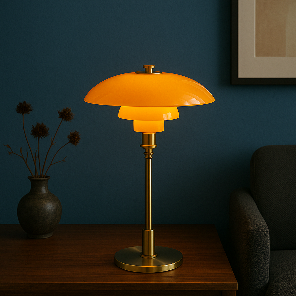 Scandinavian Table Lamp Minimalist LED Bedside Warm Light - Image 5