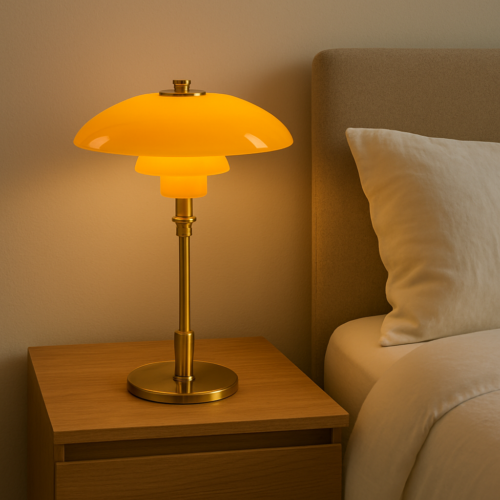 Scandinavian Table Lamp Minimalist LED Bedside Warm Light - Image 7