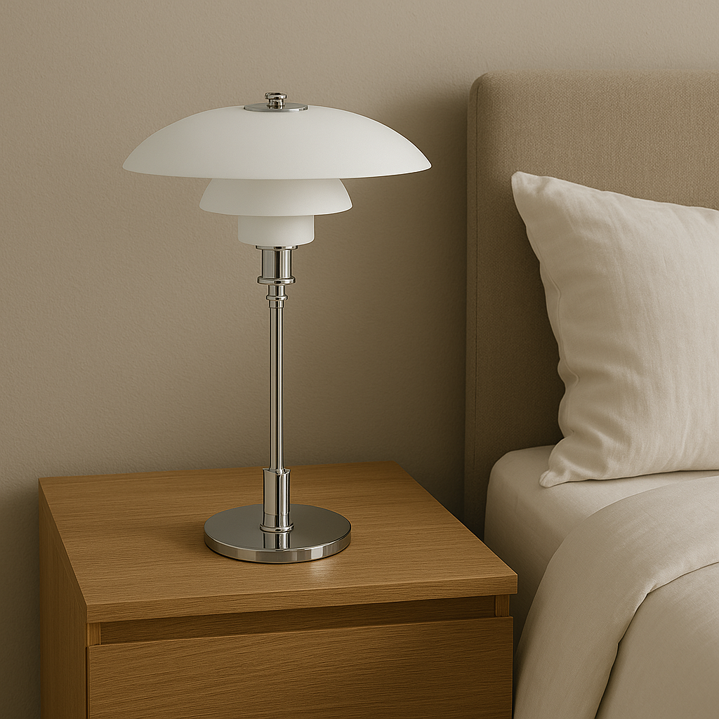 Scandinavian Table Lamp Minimalist LED Bedside Warm Light - Image 6