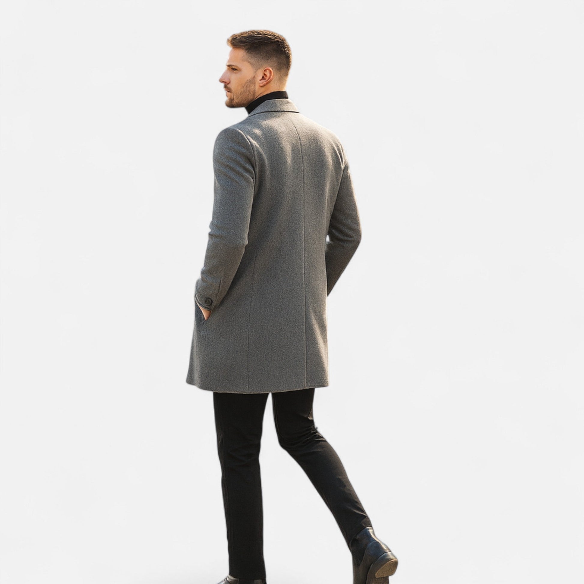 Men’s Classic Seasonal Formal Long Wool Overcoat