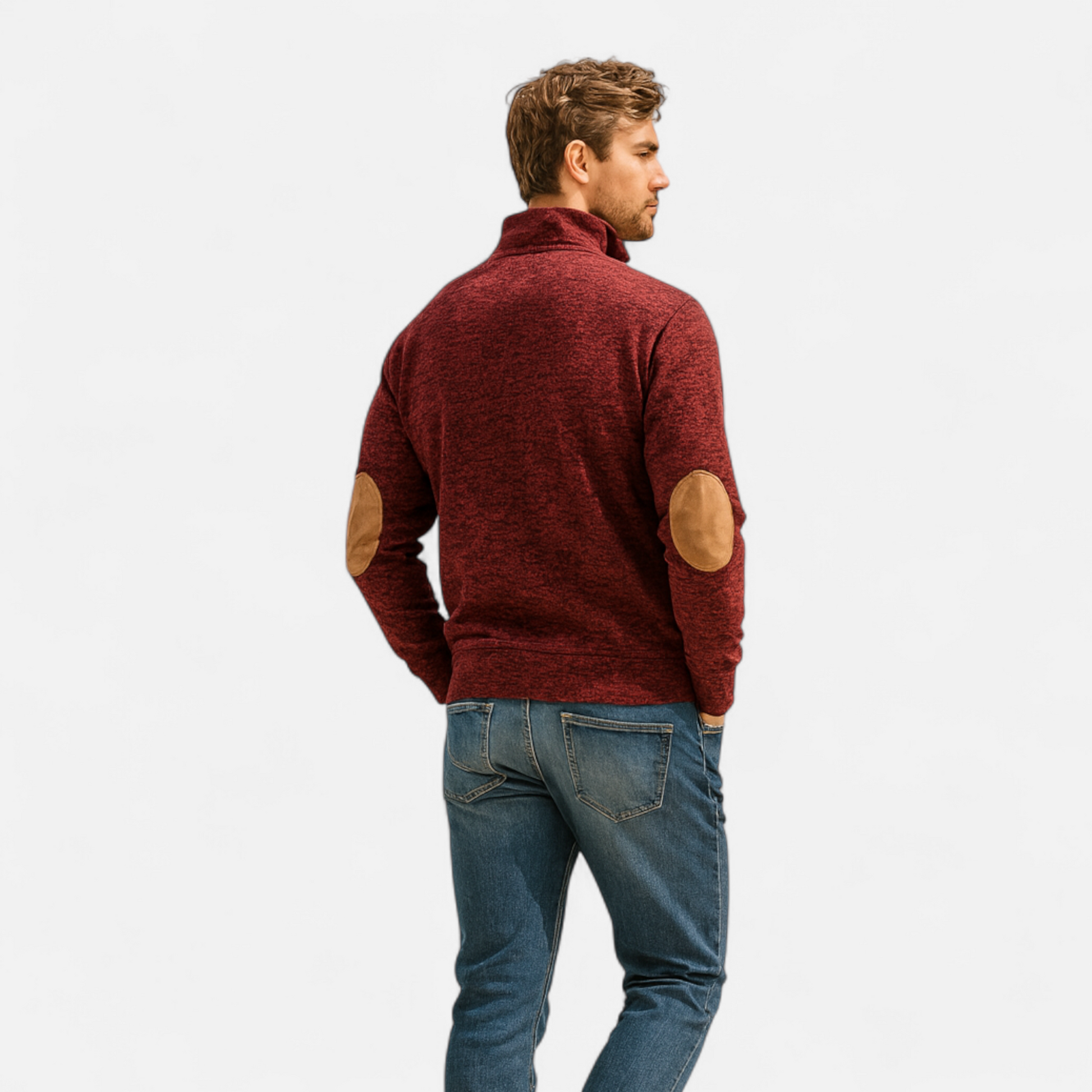 Men’s Modern Warm Stand-up Collar Knitted Sweater