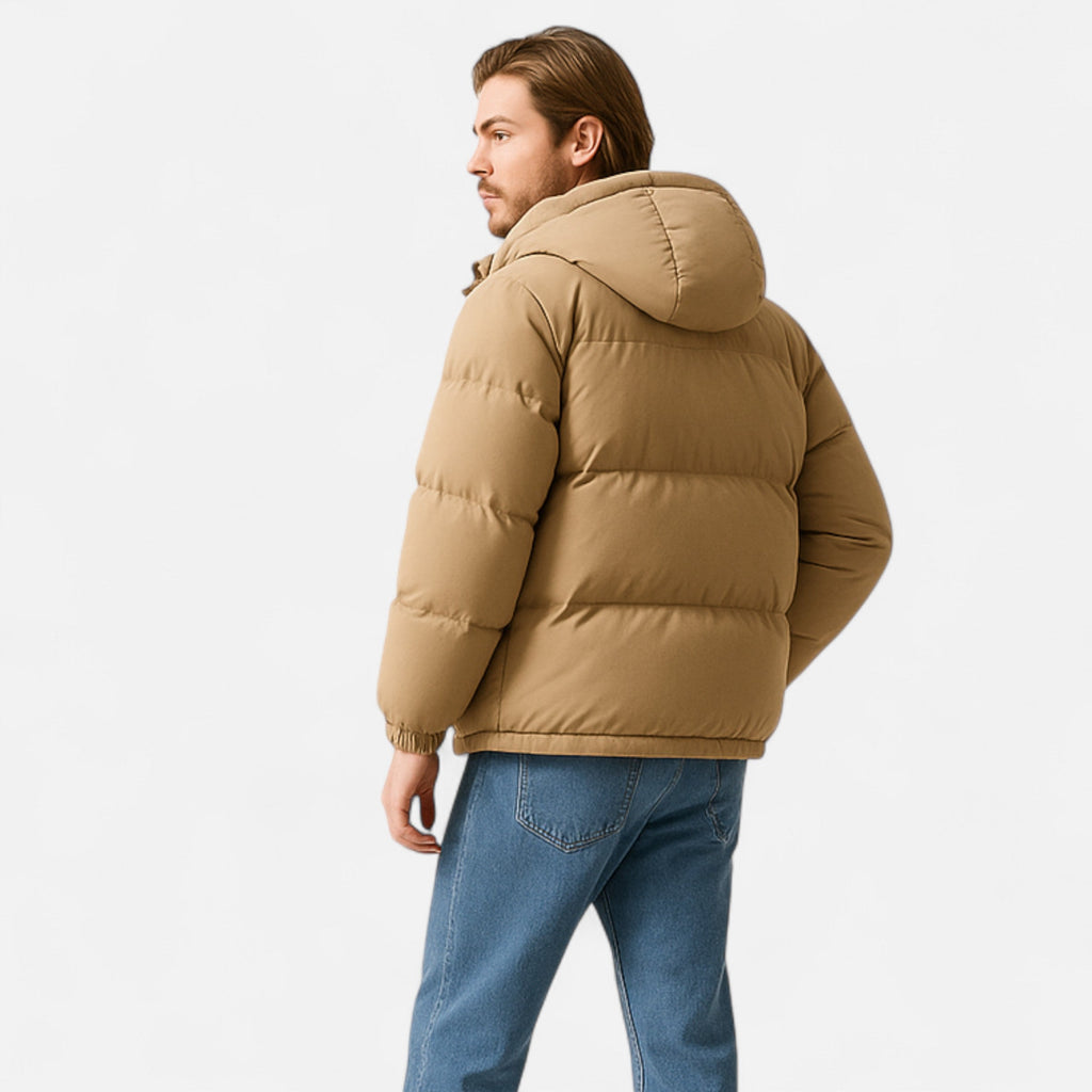 Versatile Insulated Quilted Unisex Hooded Puffer Jacket for Winter