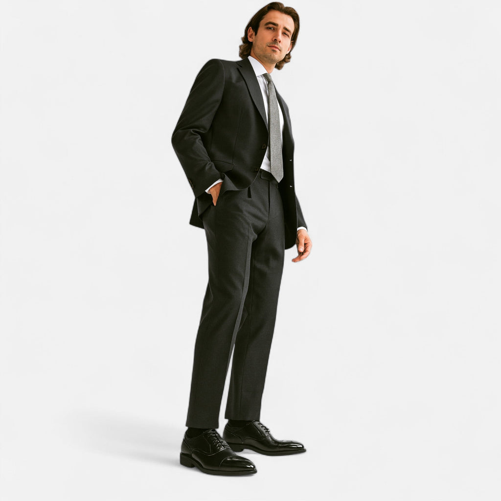 Men’s Statement Carved Formal Essential Shoes with Non-Slip Sole