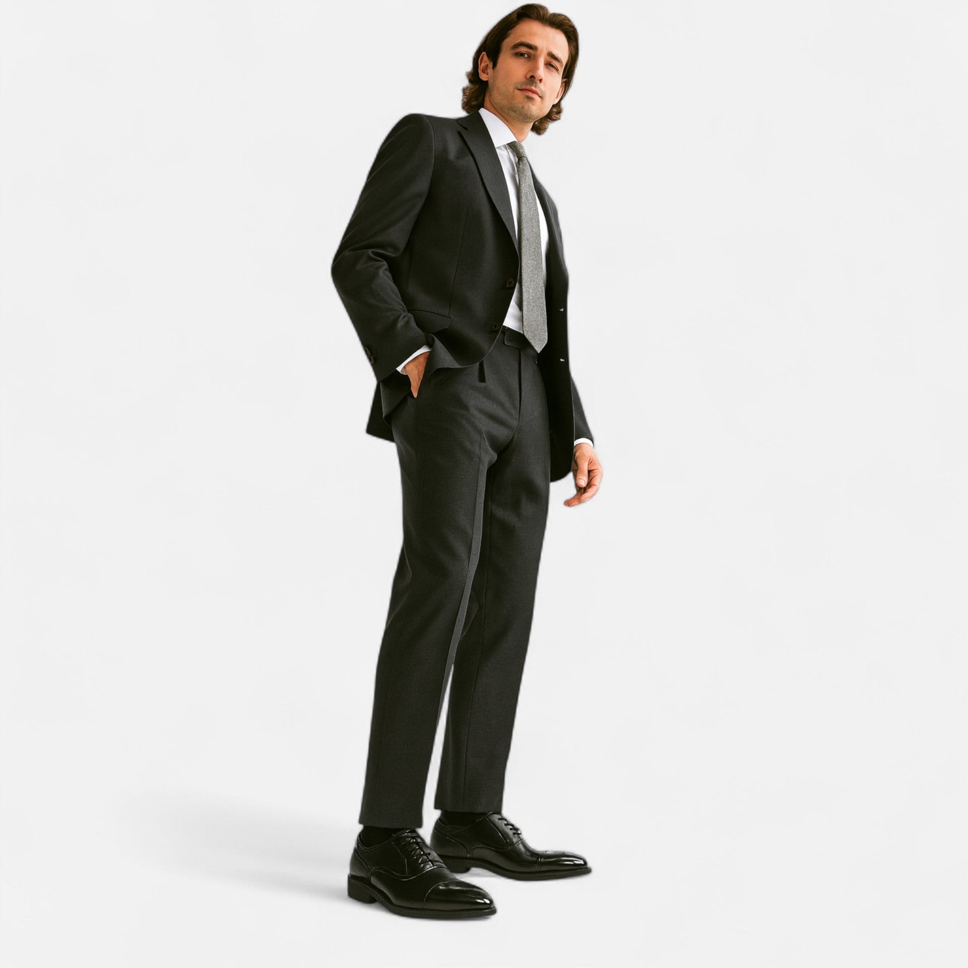Men’s Statement Carved Formal Essential Shoes with Non-Slip Sole