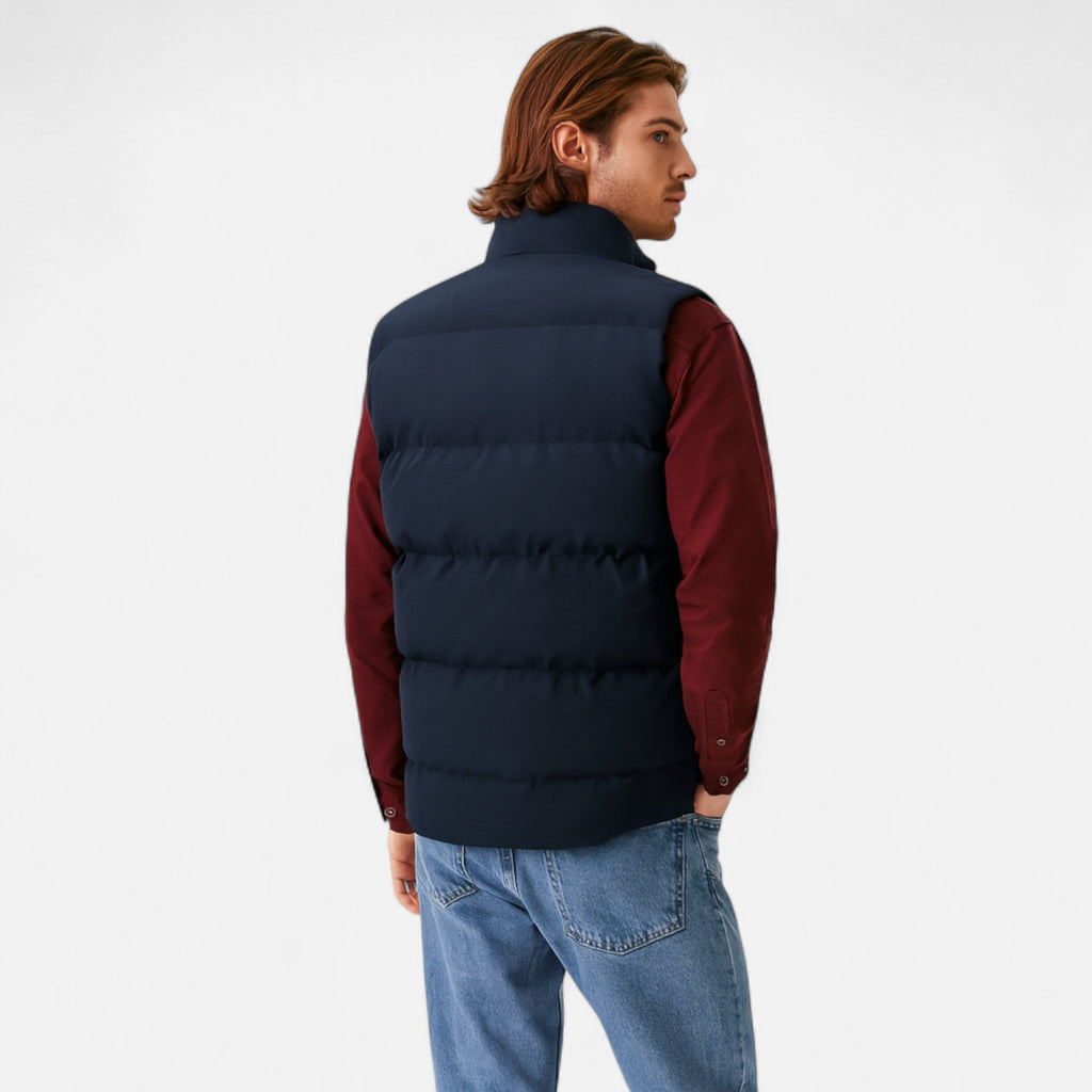 Men’s Insulation Practical Thermal Winter Vest with Fleece Lining