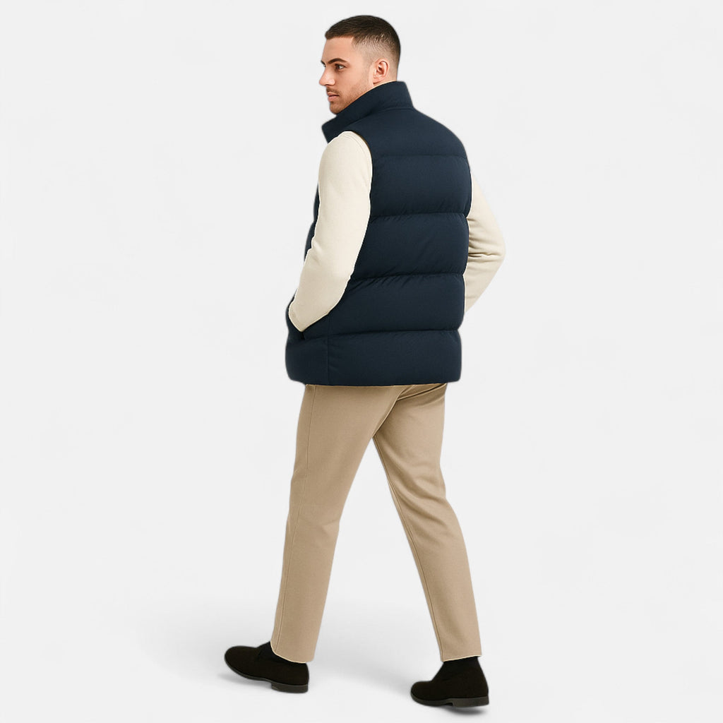 Men’s Insulation Practical Thermal Winter Vest with Fleece Lining