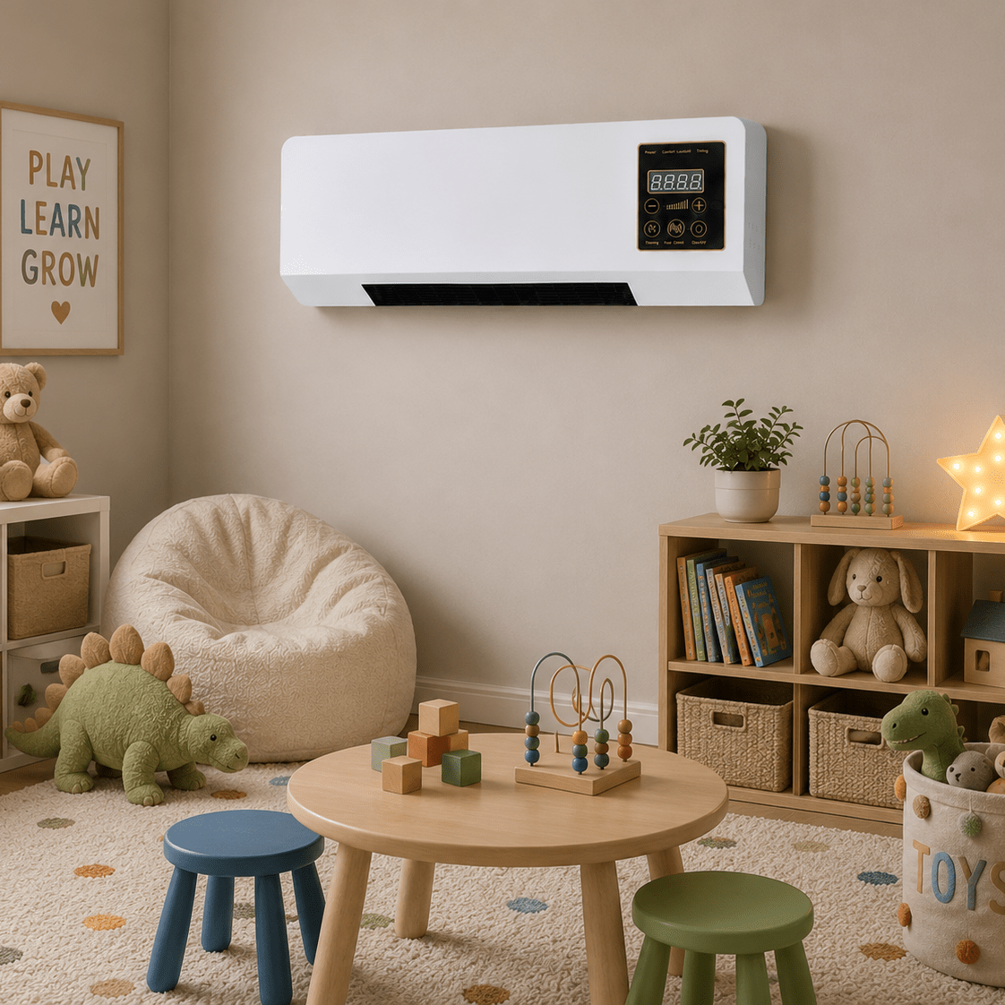 Wall Mounted Heater Fan Combo All Season Ductless Space Saving Room Unit - Image 9