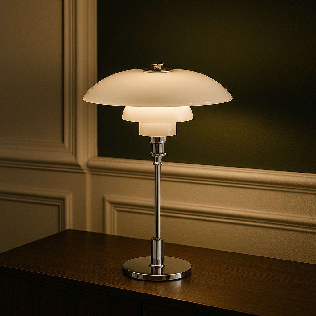 Scandinavian Table Lamp Minimalist LED Bedside Warm Light - Image 2