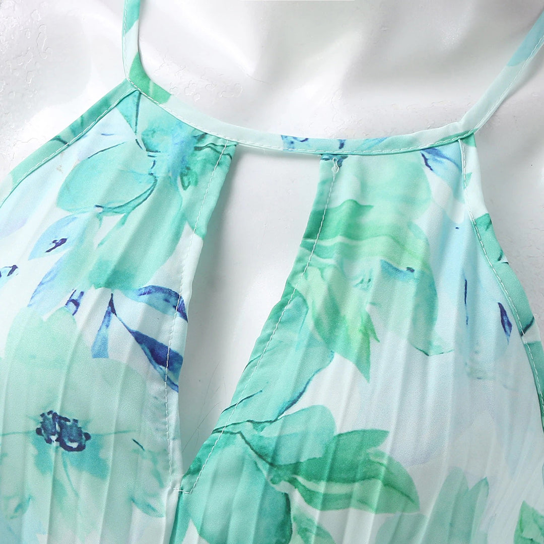 Breezy Flowery Elegance Maxi Summer Dress for Women