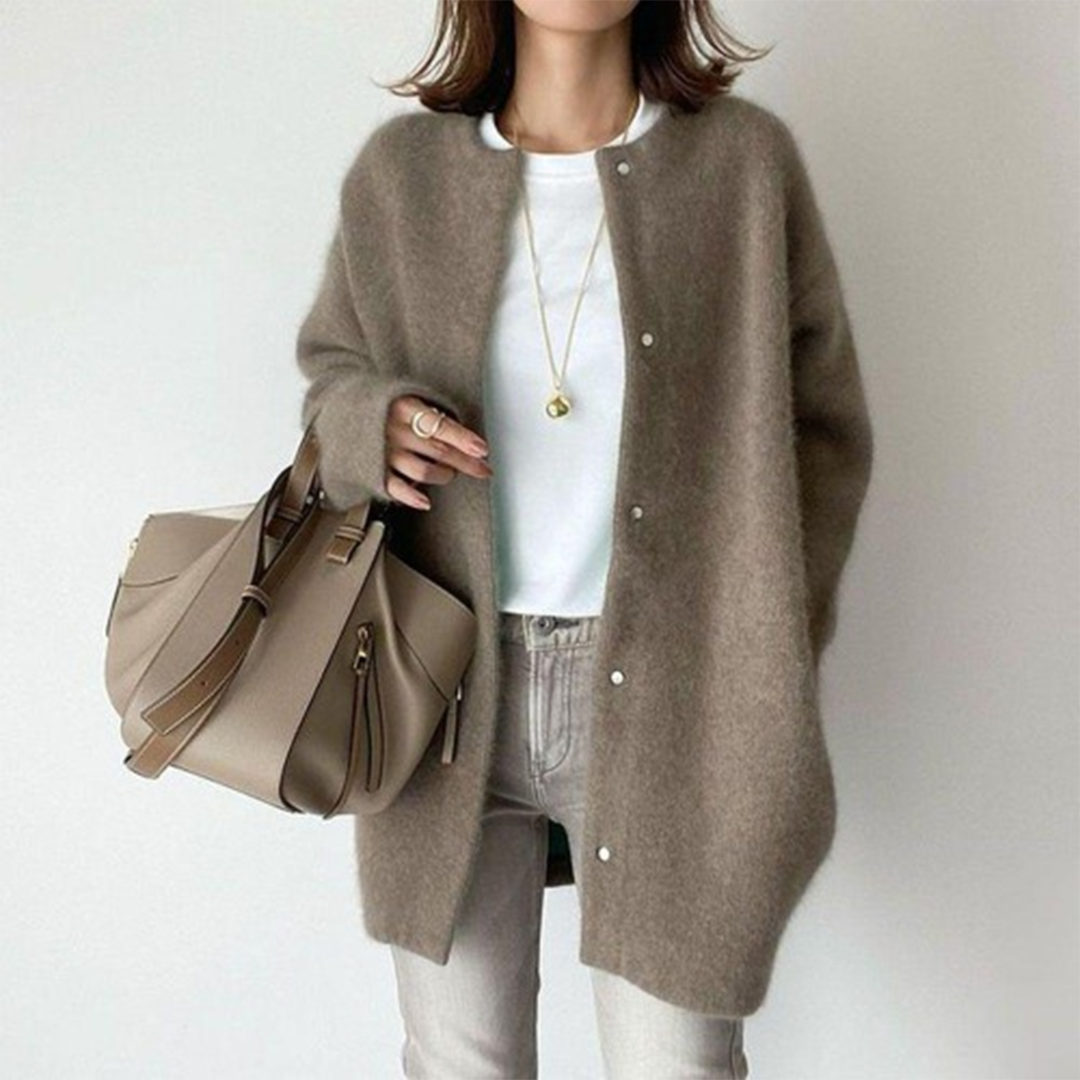 Women’s Classic Warm Relaxed Fit Cardigan for Winter