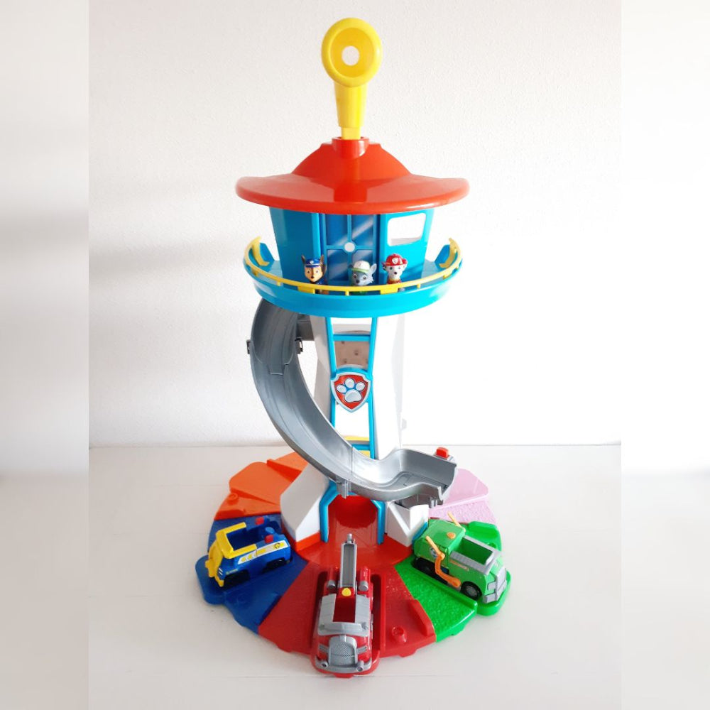 Toy Car Playset Kids Slide Tower Multi Level Activity Set - Image 2