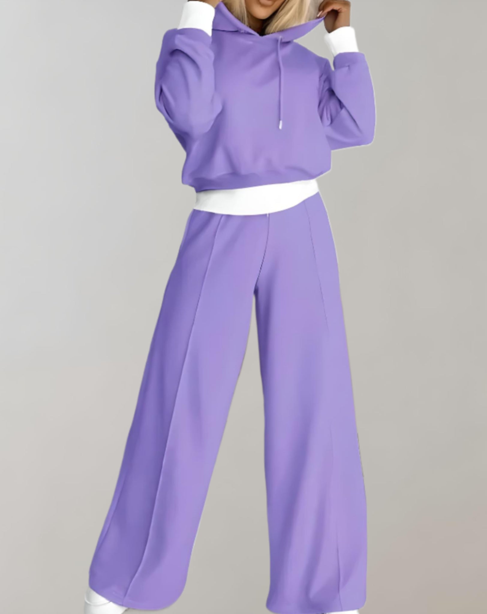 Women’s Trendy Two-Piece Streetwear Wide-leg Tracksuit