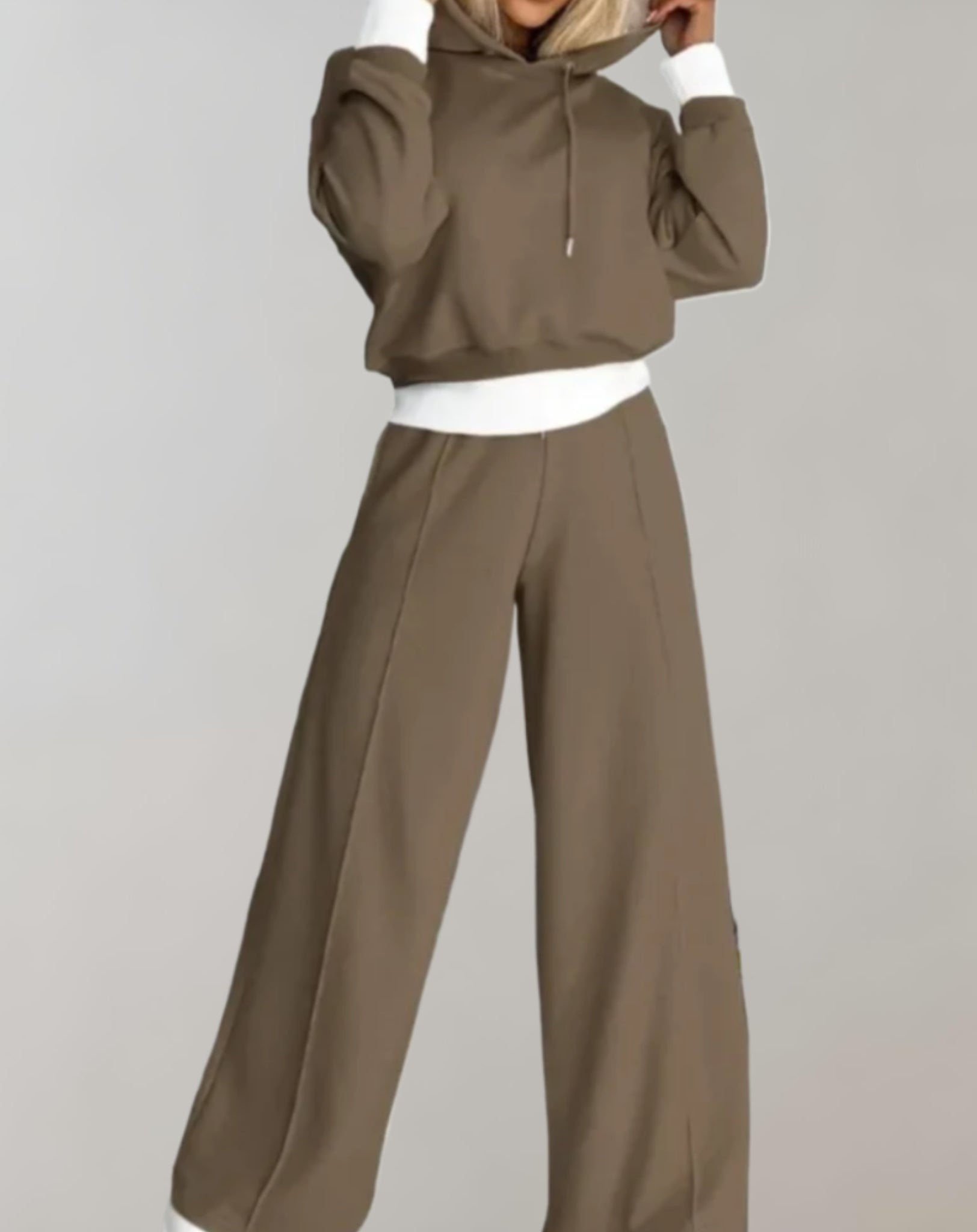 Women’s Trendy Two-Piece Streetwear Wide-leg Tracksuit