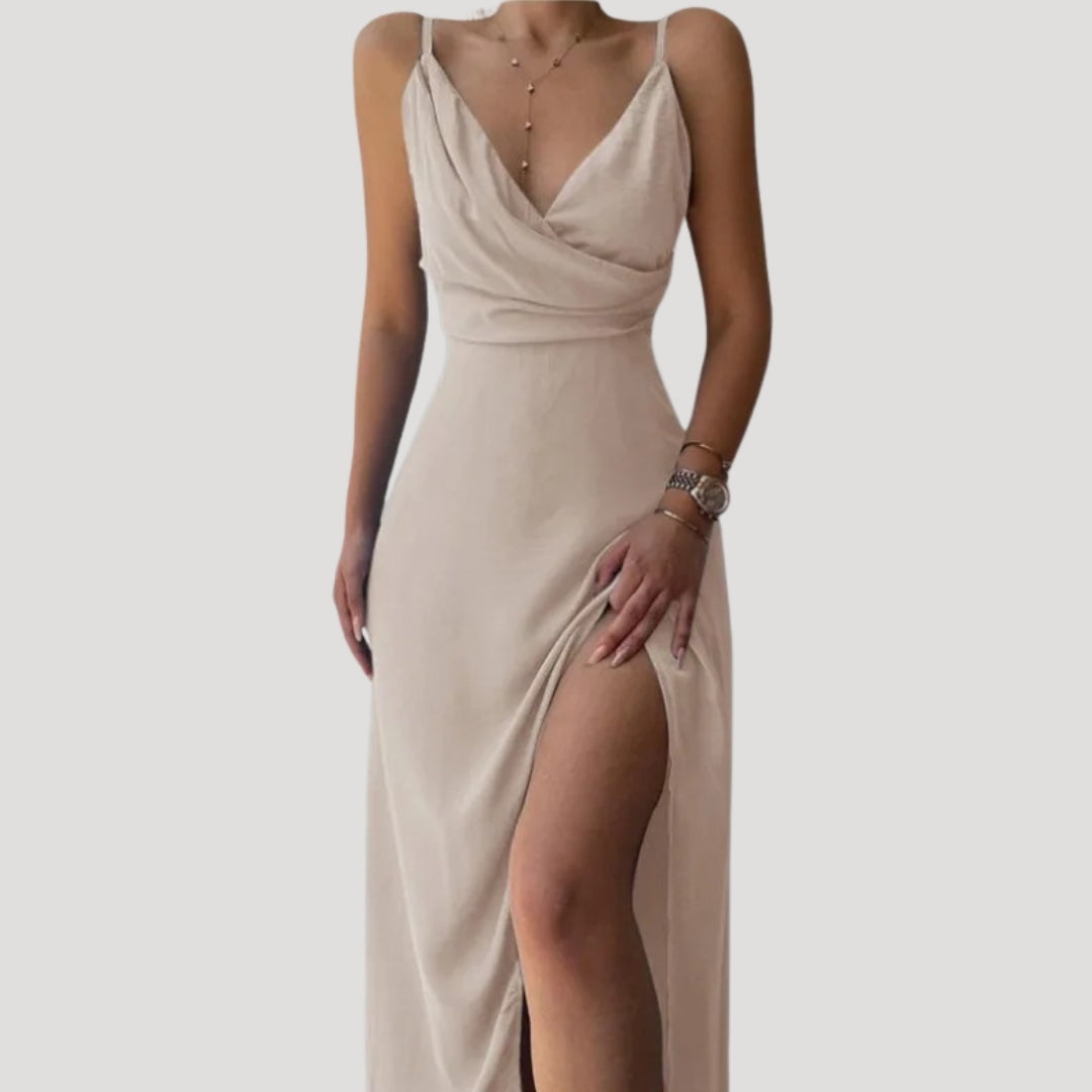 Women’s Trendy Slit Occasion Flattering Wedding Guest Dresses