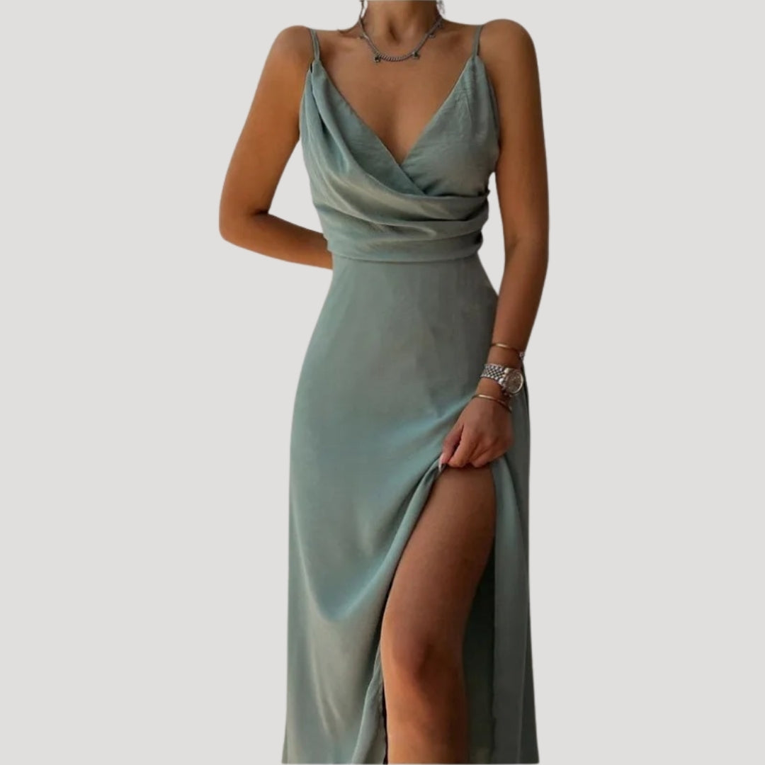 Women’s Trendy Slit Occasion Flattering Wedding Guest Dresses
