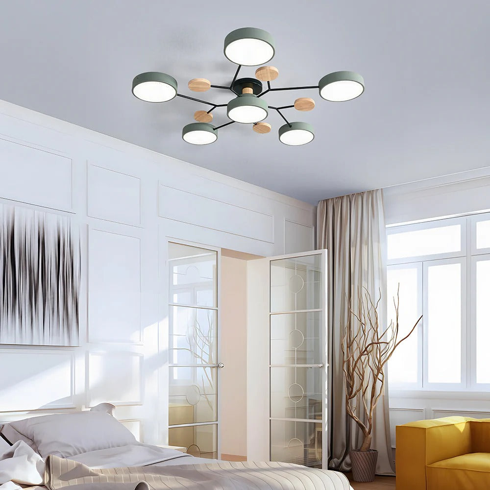 Geometric Circular LED Ceiling Lamp for Modern Interior