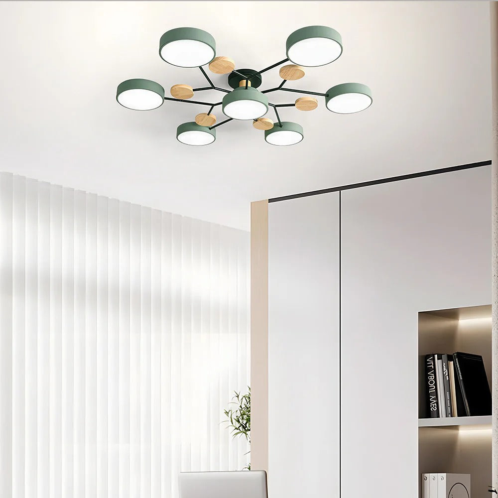 Geometric Circular LED Ceiling Lamp for Modern Interior