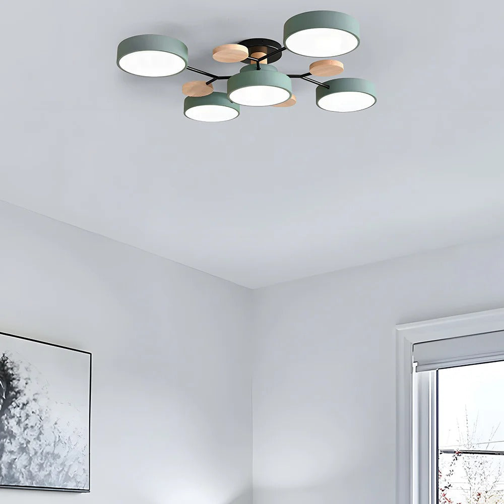 Geometric Circular LED Ceiling Lamp for Modern Interior